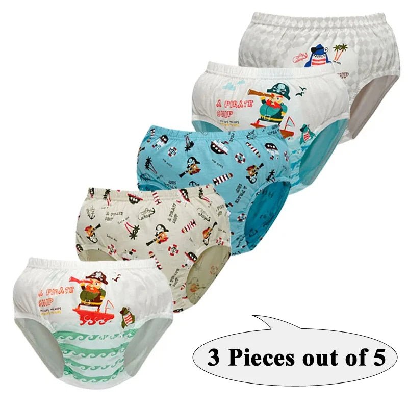 Lot de 3 Culottes Garçon en Coton Doux – Confort Petit Trésor