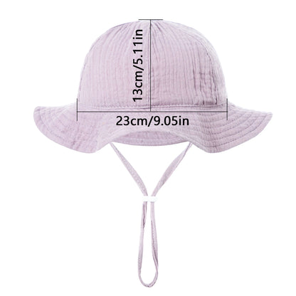 Chapeau Soleil Douce Protection™ – Bob en Coton pour Bébé (3–12 mois)