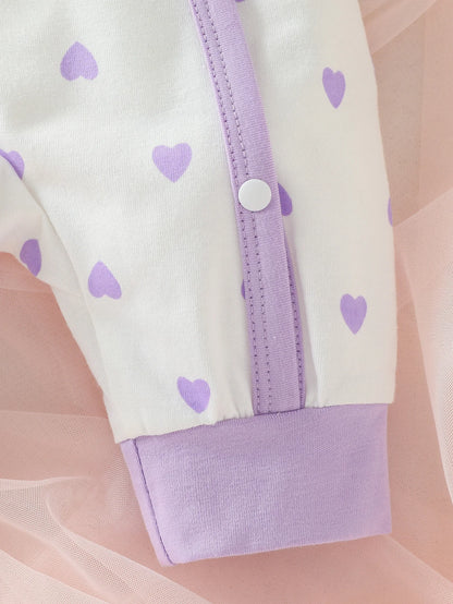 Pyjama Bébé 2 Pièces – Grenouillère + Bonnet Assorti (0–6 mois) | Doux & Confortable