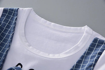 Ensemble Été Enfant – T-Shirt à Manches Courtes & Short Tendance