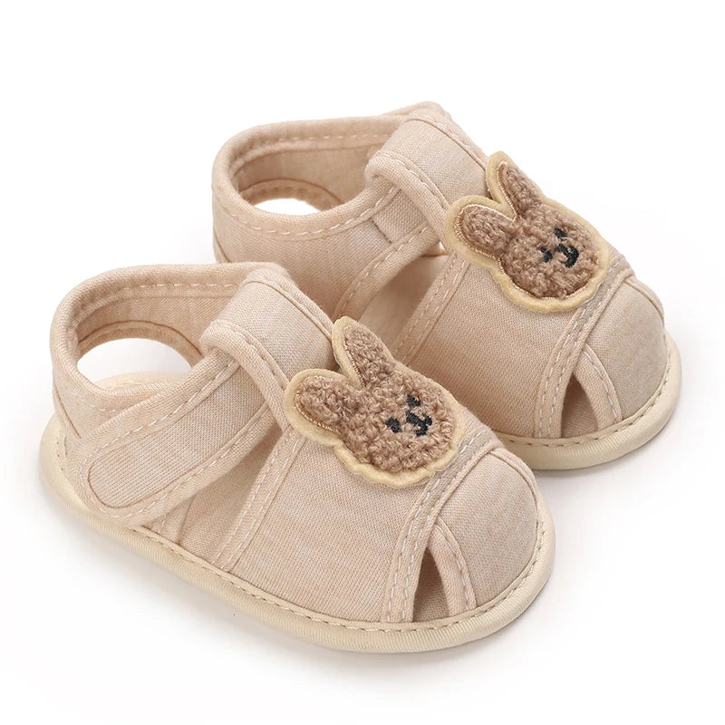 Sandales Bébé Premiers Pas – Semelle Souple & Motifs Animés (0–18 Mois)