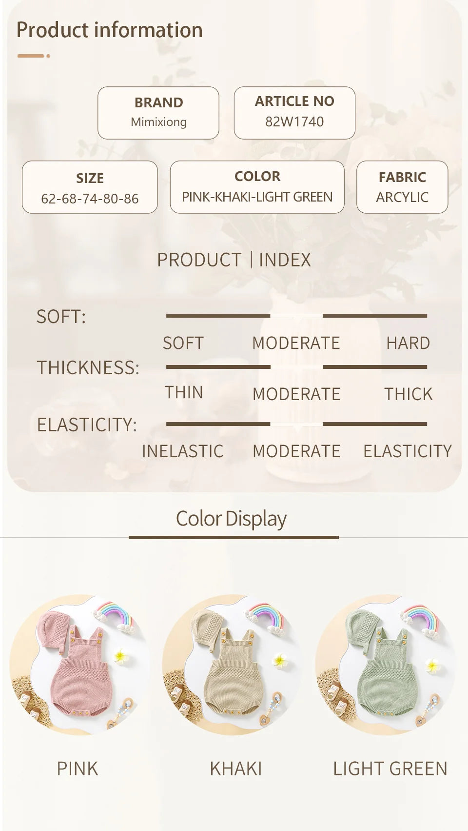 Ensemble Body Bébé Sans Manches & Bonnet – Tenue Douce Unisexe (2 pièces)