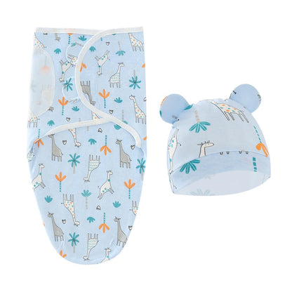 Barboteuse d'été pour bébés garçons et filles , ensemble de chapeaux/sac de nuit uniquement, couverture d'emmaillotage pour bébé, sac de couchage réglable pour nouveau-né, vêtements de nuit pour nourrissons 0-6M