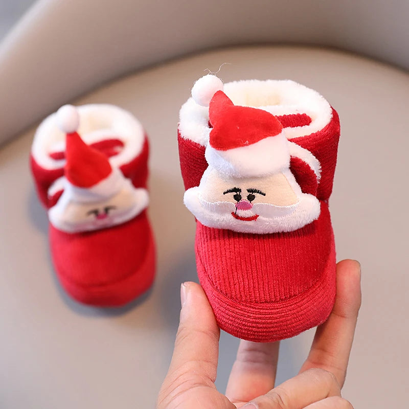 Chaussons Bébé Hiver Antidérapants – Semelle Souple Coton | Garçon & Fille