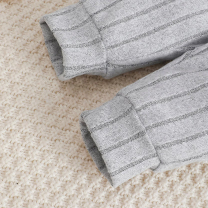 Ensemble Bébé 3 Pièces Doux & Élégant – Body, Pantalon & Bonnet