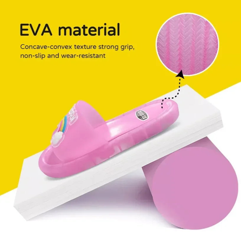 Pantoufles enfants cartoon licorne & animaux – Confort été – Faciles à enfiler