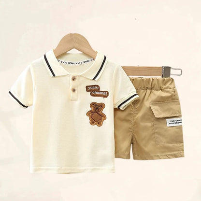Ensemble Garçon Classy 2 Pièces – Polo + Short (4 à 6 ans)
