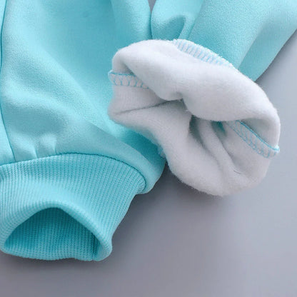 Ensemble Enfant Automne-Hiver – Gilet à Capuche Épais & Tenue Confort