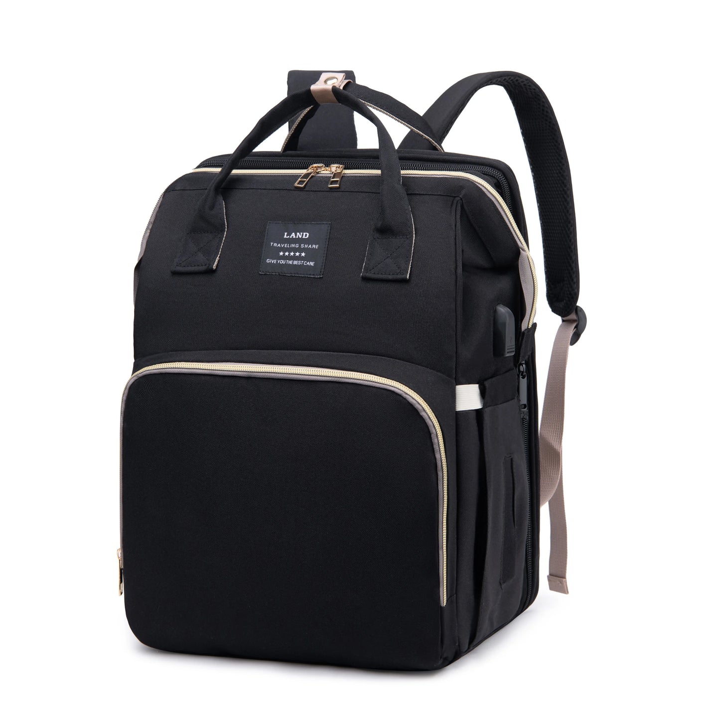 Sac à Dos Bébé avec Lit Pliable Intégré – Sac à Langer Multifonction pour Parents