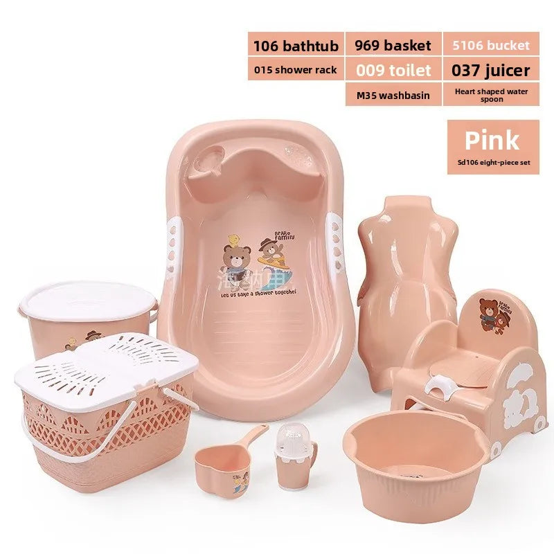 Ensemble de bain pour nouveau-né – Bassin de bain bébé complet avec accessoires