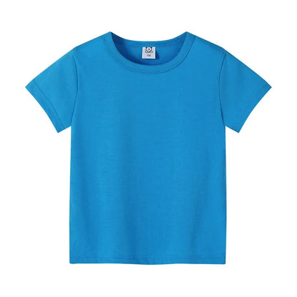 T-shirt d’été enfant unisexe en coton doux – Coupe classique