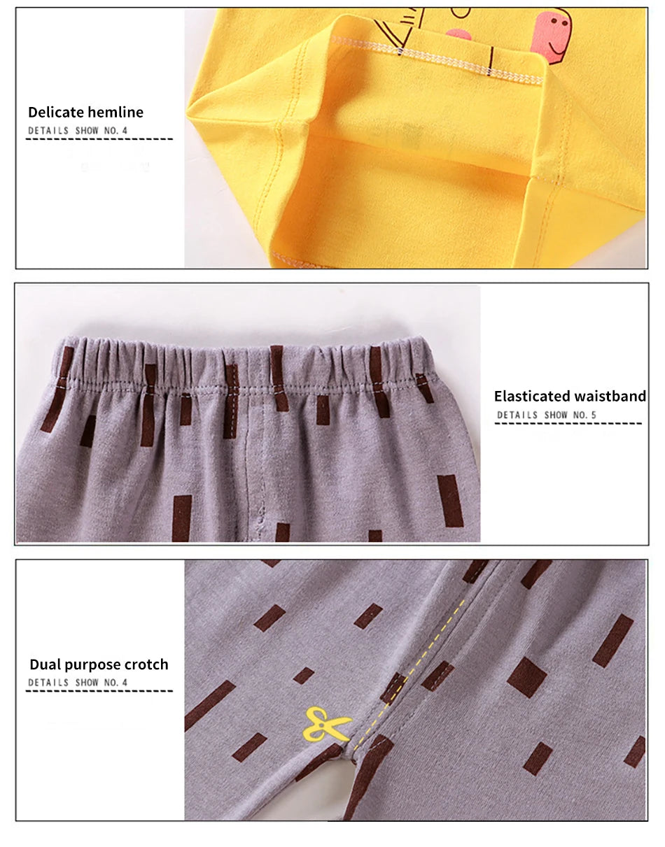 Ensemble pyjama bébé/enfant – Homewear doux – Motif cartoon – Confort quotidien