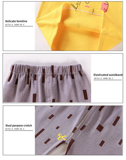 Ensemble pyjama bébé/enfant – Homewear doux – Motif cartoon – Confort quotidien