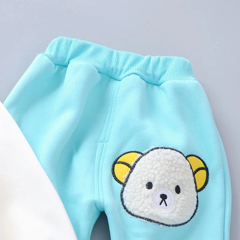 Ensemble Enfant Automne-Hiver – Gilet à Capuche Épais & Tenue Confort