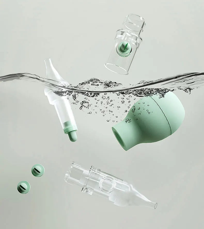 Aspirateur nasal bébé en silicone – Manuel anti-retour – Nettoyeur de nez doux