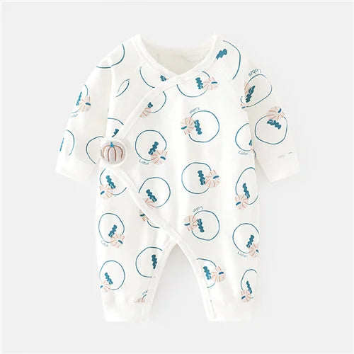 Barboteuse Douce Rêverie™ – Combinaison Bébé en Coton Confort (0–6 mois)