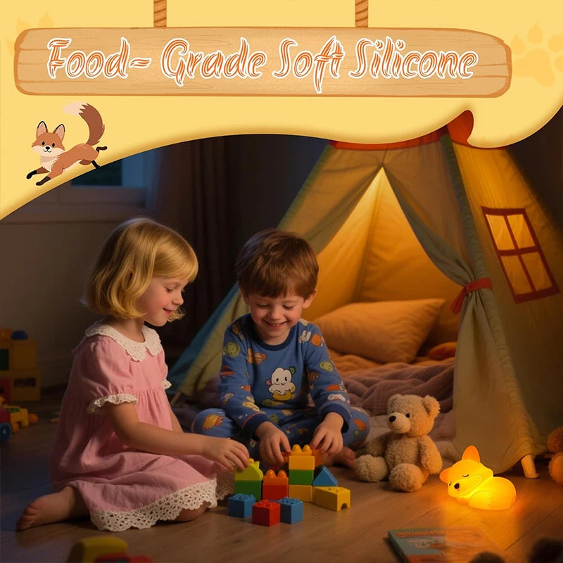 Veilleuse Renard Apaisante pour Bébé – Lumière Douce & Sommeil Paisible