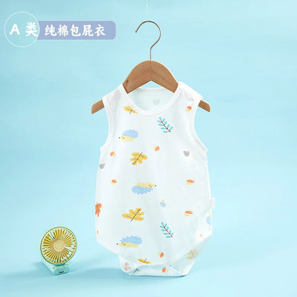 Barboteuse Bébé Coton Doux – Combinaison Été Sans Manches