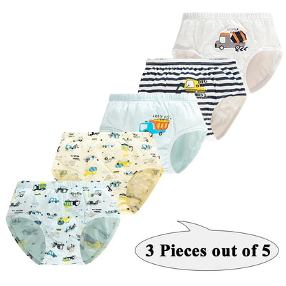 Lot de 3 Culottes Garçon en Coton Doux – Confort Petit Trésor