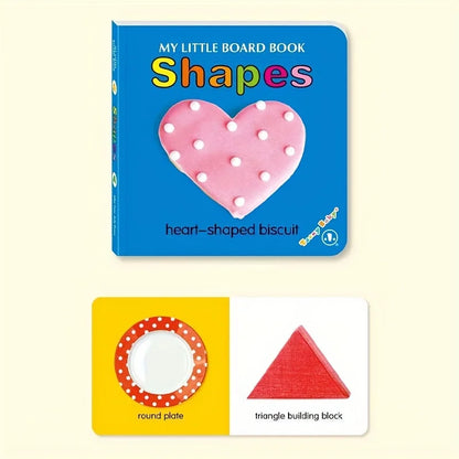 Livres cartonnés sensoriels pour bébé – Couleurs, animaux & formes