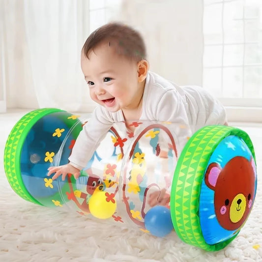 Rouleau Éducatif Bébé – Jouet Sensoriel Gonflable pour Ramper & Développement (6–12 mois)