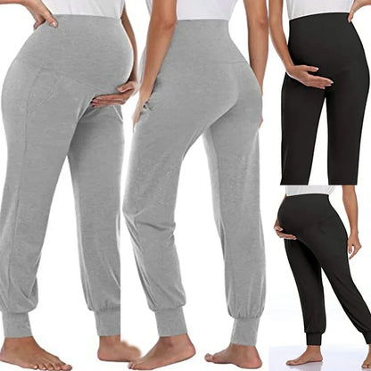Jogger Maternité Taille Haute – Confort Quotidien & Maintien Doux