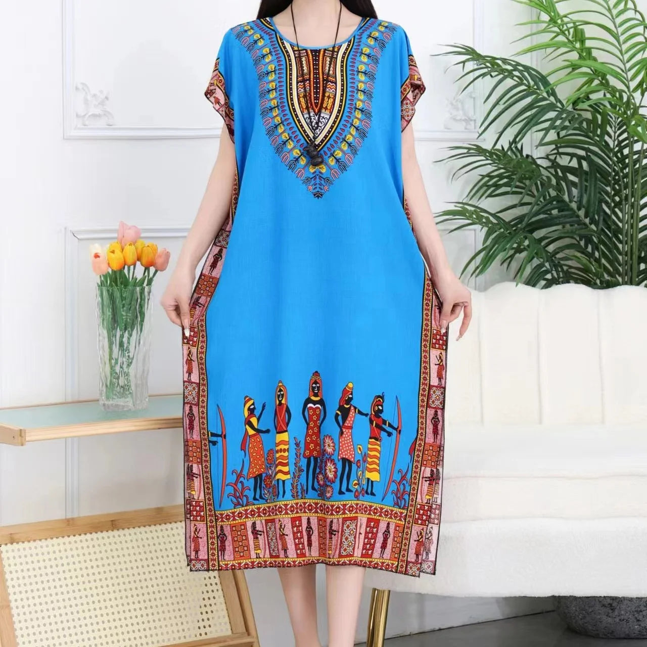 Robe de maternité bohème chic – Confort & élégance