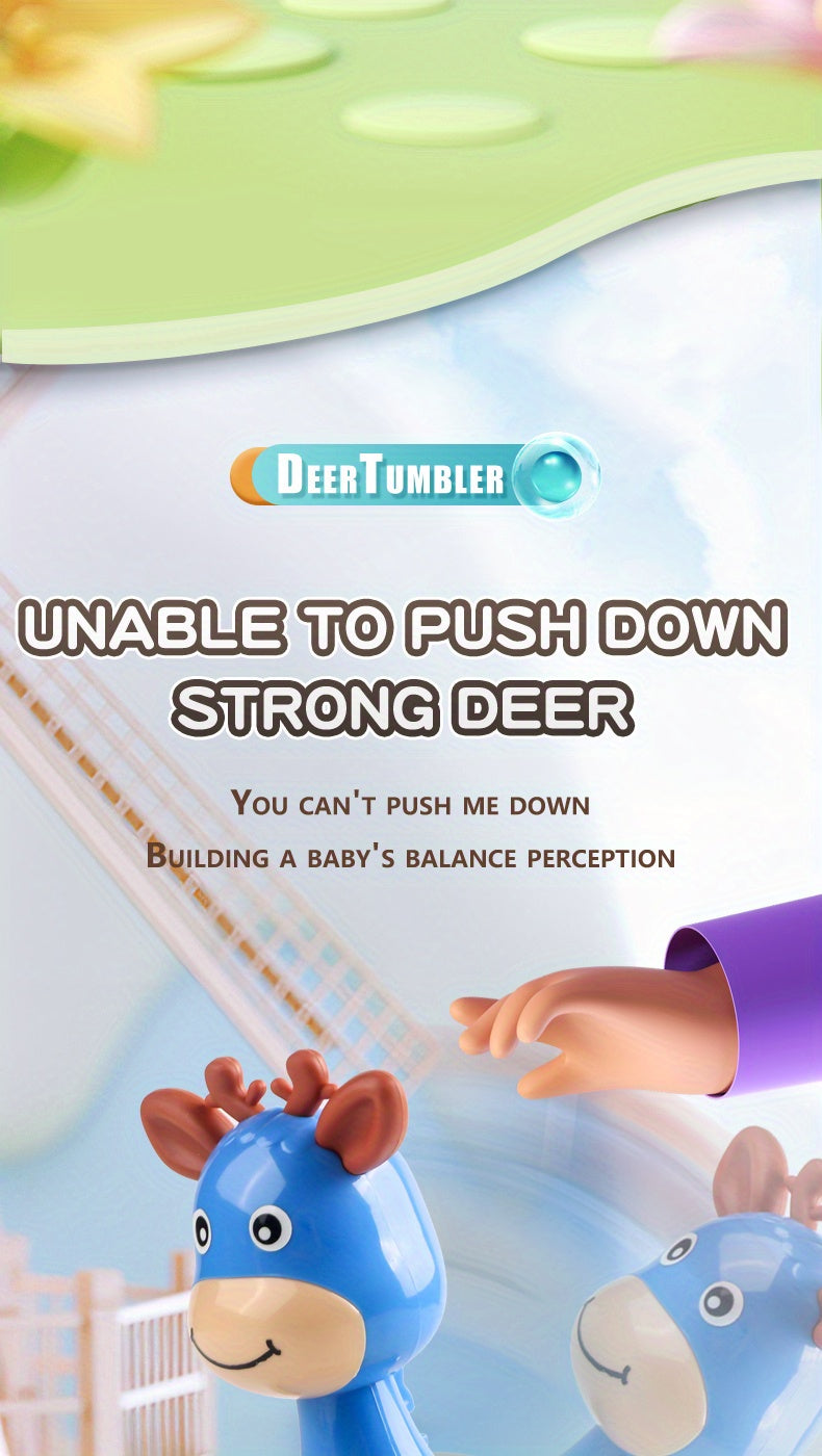 Jouet d’Éveil Bébé Culbuto – Animal Roulant Sensoriel