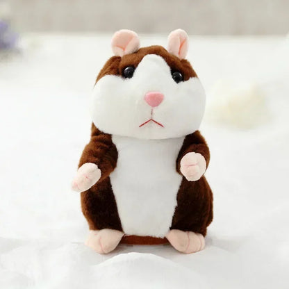 Peluche hamster qui répète la voix – Jouet interactif rigolo – Cadeau enfant
