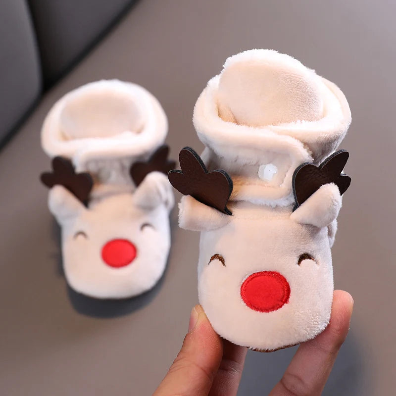 Chaussons Bébé Hiver Antidérapants – Semelle Souple Coton | Garçon & Fille