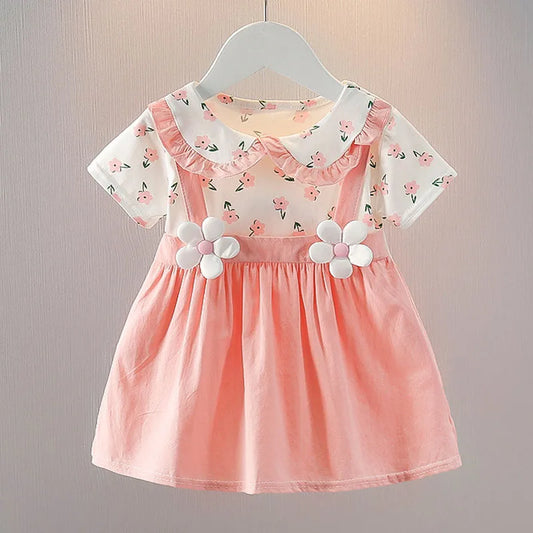Robe Princesse Fleurie Élégance™ – Robe d’Été Chic pour Petite Fille (1 à 4 ans)