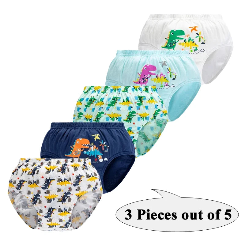 Lot de 3 Culottes Garçon en Coton Doux – Confort Petit Trésor