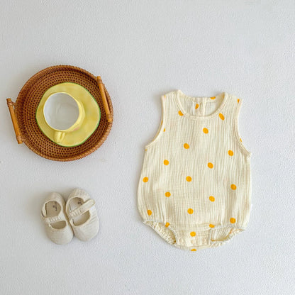 Barboteuse bébé en coton léger – Tenue d’été confortable pour nouveau-né (0-24 mois)