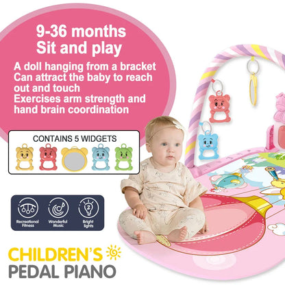 Tapis d’Éveil Musical pour Bébé – Piano Lumineux & Jeux Sensoriels
