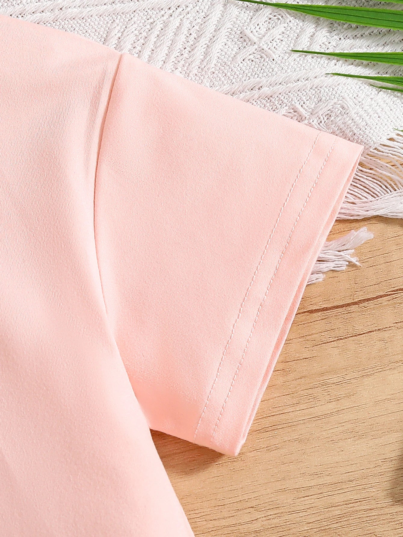 Ensemble Fille 2 Pièces – T-Shirt Cœur & Pantalon Décontracté