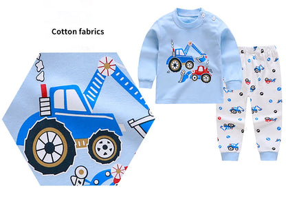 Ensemble pyjama bébé/enfant – Homewear doux – Motif cartoon – Confort quotidien