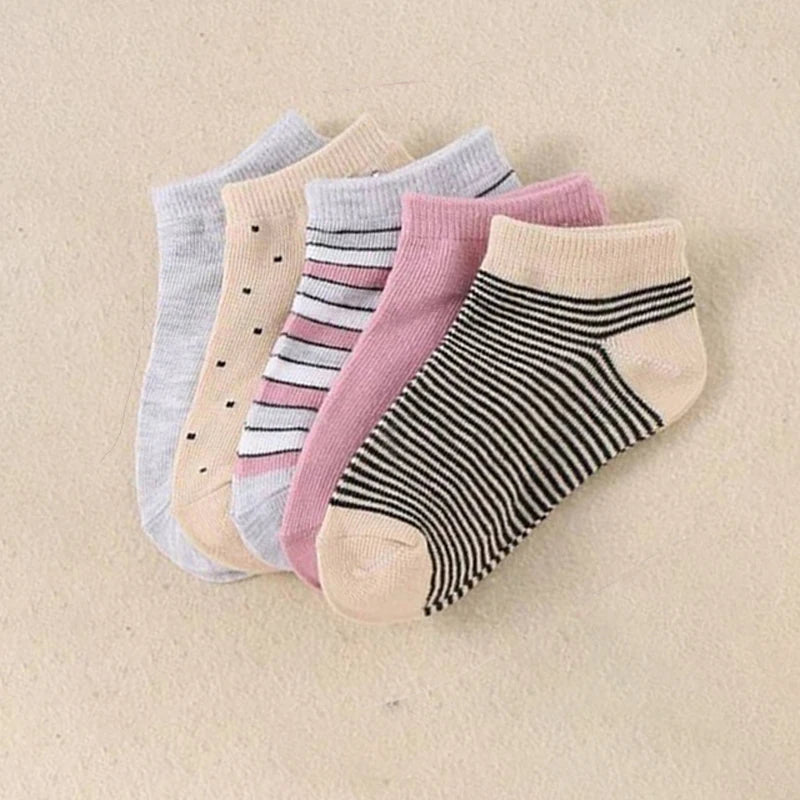Lot de 10 paires de chaussettes adorables pour enfants – Confort doux, respirant, filles & garçons (3 à 12 ans)