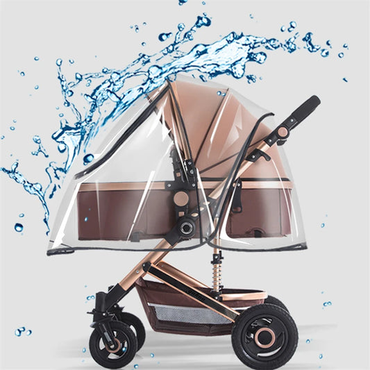 Housse de Pluie Universelle pour Poussette – Protection Imperméable Transparente pour Bébé