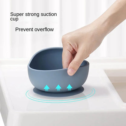 Ensemble repas enfant en silicone alimentaire – Assiette, bol, tasse & accessoires