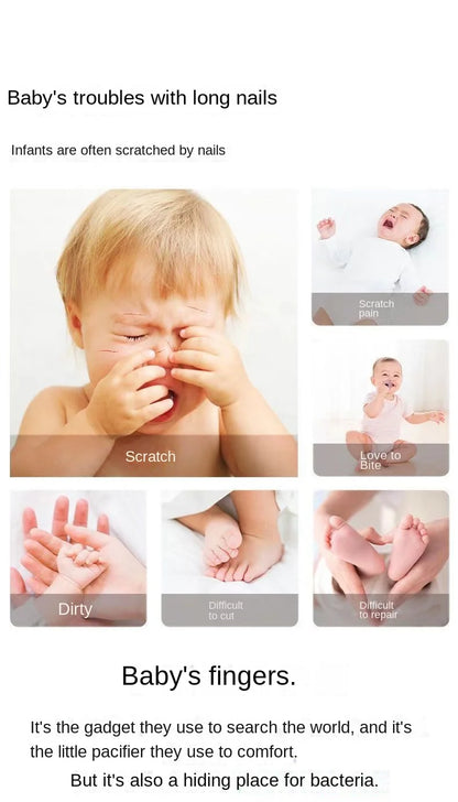 Kit manucure bébé électrique – Lime douce & sécuritaire – Pour nouveau-nés et bébés