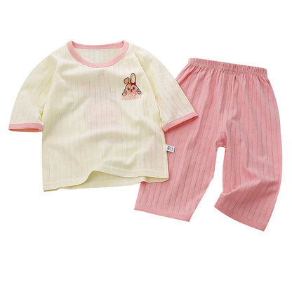 Pyjama enfant manches longues – Motifs cartoon (licorne/animaux) – Doux & confortable