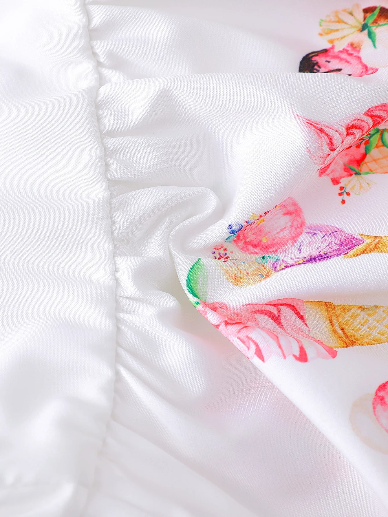 Ensemble été bébé fille crème & rose – Haut à bretelles et short à pois (2 pièces)