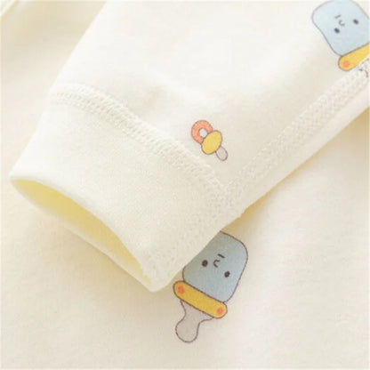 Barboteuse Douce Rêverie™ – Combinaison Bébé en Coton Confort (0–6 mois)