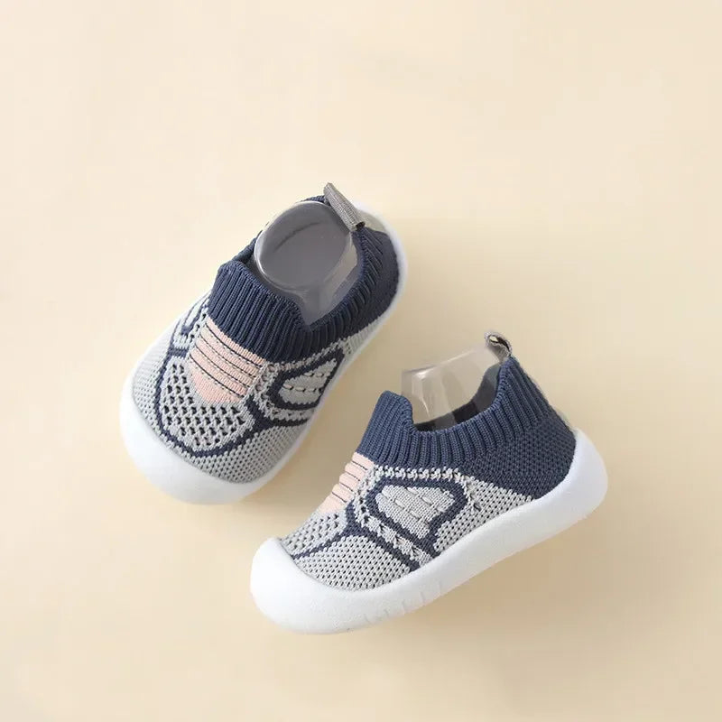 Chaussures Bébé Antidérapantes et Respirantes – Semelle Souple en Caoutchouc (0-4 ans)