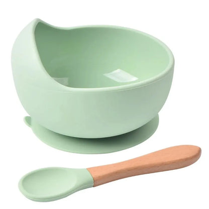 🍽️ Ensemble repas bébé en silicone – Antidérapant & sécurisé