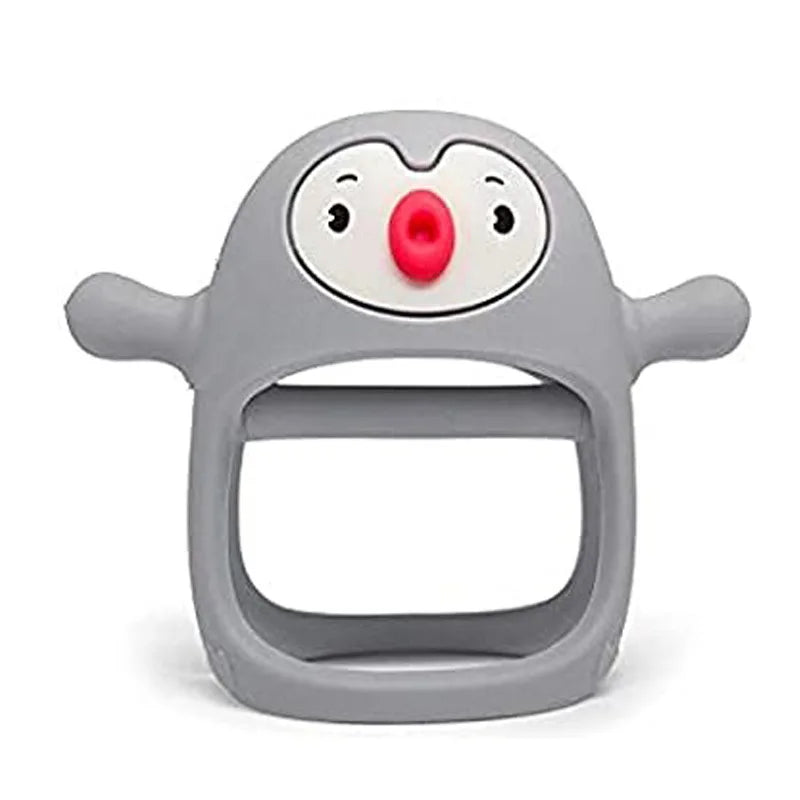 Anneau de dentition bébé en silicone – Prise facile anti-chute – Sans BPA – Doux et sécuritaire