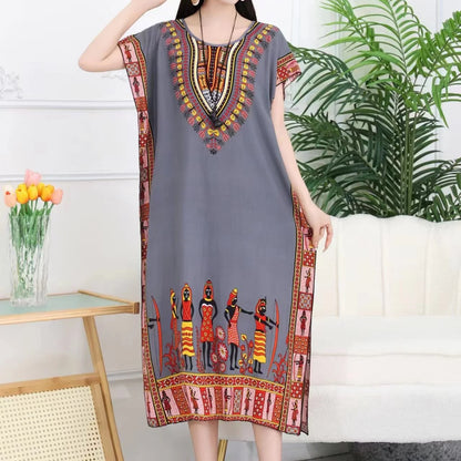 Robe de maternité bohème chic – Confort & élégance