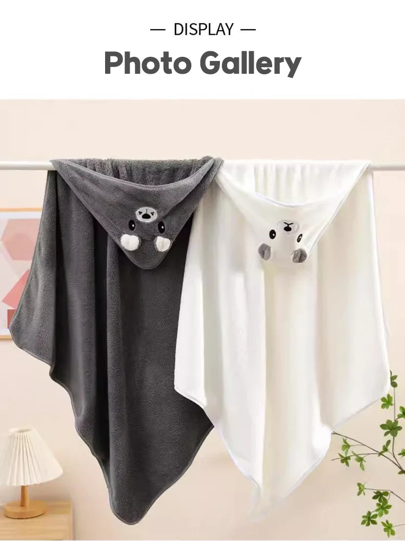 Cape de Bain Bébé Ultra Douce – Sortie de Bain Absorbante & Confort Naissance