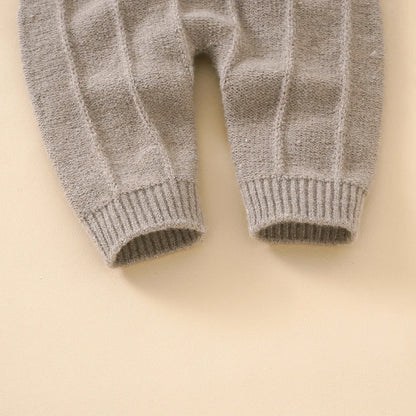 Ensemble Bébé Douceur Naturelle – Salopette Tricotée & Haut Coton