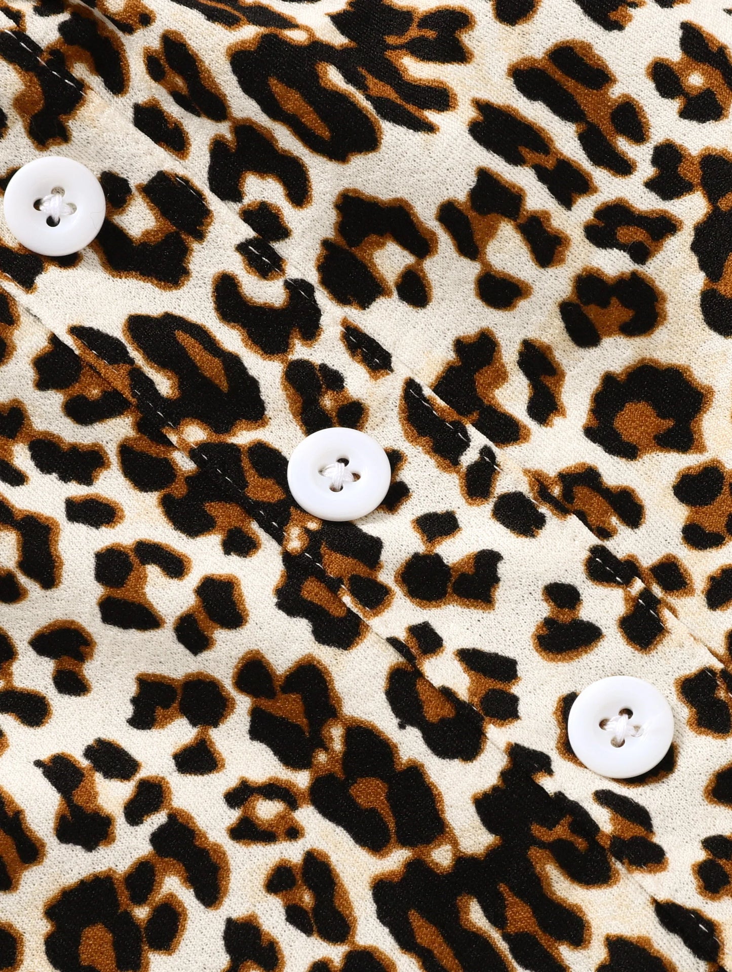 Ensemble Fille 2 Pièces – T-shirt Pêche + Jupe Léopard – Été (1–3 ans)